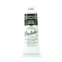 Grumbacher P134 Pre-Tested Artists' Oil Colors, 1.25 Oz, Mars Black, Pack Of 2