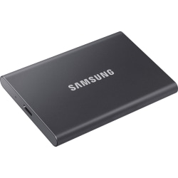 Samsung T7 MU-PC2T0T/AM 2 TB Portable Solid State Drive - External - PCI Express NVMe - Titan Gray - Gaming Console, Desktop PC, Smartphone, Tablet Device Supported - USB 3.2 (Gen 2) Type C - 1050 MB/s Maximum Read Transfer Rate