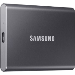 Samsung T7 MU-PC500T/AM 500 GB Portable Solid State Drive - External - PCI Express NVMe - Titan Gray - Gaming Console, Desktop PC, Smartphone, Tablet Device Supported - USB 3.2 (Gen 2) Type C - 1050 MB/s Maximum Read Transfer Rate