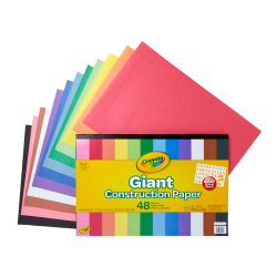 Crayola® Giant Construction Paper And Stencil Set, Tabloid Extra Paper Size, Assorted Colors