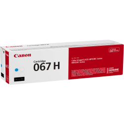 Canon 067 High-Yield Toner Cartridge, Cyan, 5105C001
