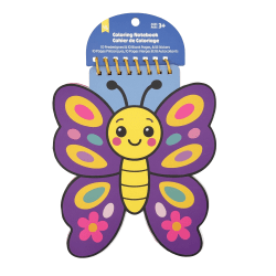 Little Yellow Bicycle® Butterfly Shaped Notebook/Coloring Book