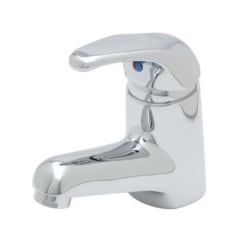 T&S Brass Single-Hole Deck-Mount Single-Lever Faucet, 5" Spout, Chrome