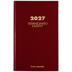 AT-A-GLANCE® Standard Diary® 2027 Daily Diary with Checklist, Red, Large, 7 3/4" x 12"