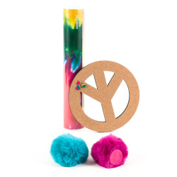 U Brands 7-Piece Peace Out Locker Accessory Kit, Assorted Colors
