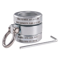 Ergodyne Squids 3791 Connecting Bar Lock Collar, 3/4", Silver