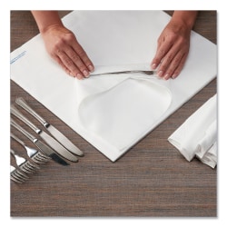 Hoffmaster® Airlaid® Flat Pack™ Napkins, 1 Ply, 15.5 x 15.5, White, 1,000/Carton