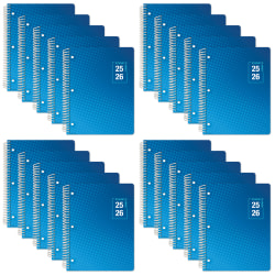 2025-2026 Global Datebooks Daily/Weekly/Monthly Academic Secondary Student Planners,August 2025 To June 2026, Pack Of 20 Planners - AY25SM851105-CP