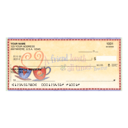 Custom Personal Wallet Checks, 6" x 2-3/4", Duplicates, Simple Blessings, Box Of 150 Checks, © Product Concepts Mfg., Inc.