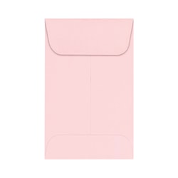 LUX Coin Envelopes, #1, Gummed Seal, Candy Pink, Pack Of 250