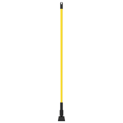 Gritt Commercial Jaw Style Metal Wet Mop Handle, 60", Yellow