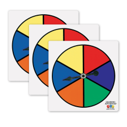 Learning Advantage Six-Color Spinners, 5 Per Set, Pack Of 3 Sets