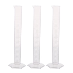 Supertek Polypropylene Measuring Cylinder, Hexagonal Base, 1000ml, Pack Of 3