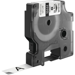 SKILCRAFT® Industrial Vinyl Labels, 1/2" x 18', White