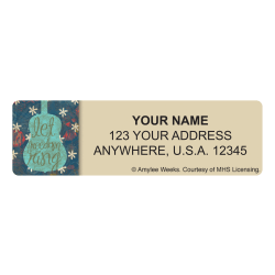 Custom Address Labels, 2-1/2" x 3/4", Brave And Free, Pack Of 144 Labels