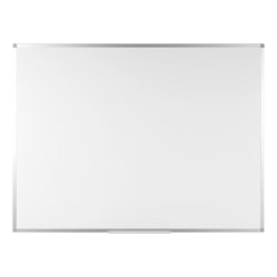 Bi silque Ayda Magnetic Dry-Erase Steel Whiteboard, 18" x 24", Aluminum Frame With Silver Finish