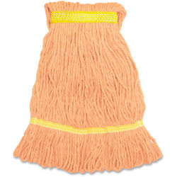 Genuine Joe Narrow Band Small Mophead - Small - Rayon, Cotton, Cotton - 1 Each