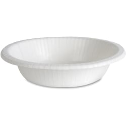 Dixie Basic® Lightweight Disposable Paper Bowls by GP Pro - Microwave Safe - White - Paper Body - 125 / Pack