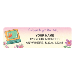 Custom Address Labels, 2-1/2" x 3/4", Laughter For The Soul, Pack Of 144 Labels