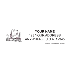 Custom Address Labels, 2-1/2" x 3/4", City Chic, Pack Of 144 Labels