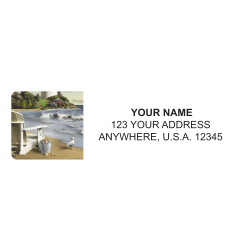 Custom Address Labels, 2-1/2" x 3/4", Coastal Dreams, Pack Of 144 Labels