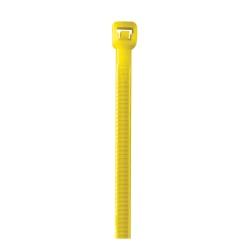 Partners Brand Colored Cable Ties, 40 Lb, 8", Yellow, Case Of 1,000 Ties