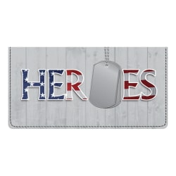 Custom Personal Wallet Check Cover, Leather, Heroes