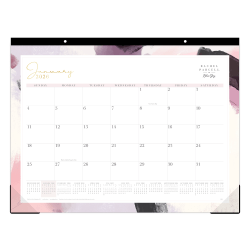 2026 Blue Sky Rachel Parcell Monthly Desk Pad Planning Calendar, 17" x 22", Quinn, January To December, 155538