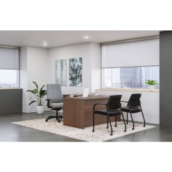 HON® Mod 60"W L-Station Computer Desk With Single Pedestal, Sepia Walnut