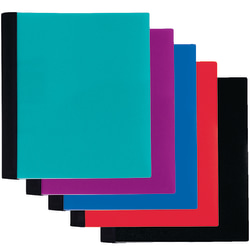 Office Depot® Brand Stellar Notebook With Spine Cover, 8 1/2" x 11", 1 Subject, College Ruled, 100 Sheets, Assorted Colors
