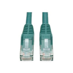 Tripp Lite Cat6 GbE Gigabit Ethernet Snagless Molded Patch Cable UTP Green RJ45 M/M 6in 6" - Category 6 - 128 MB/s - 5.91" - Green