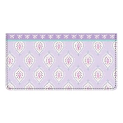 Custom Personal Wallet Check Cover, Leather, Positively Purple