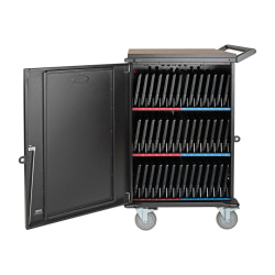 Tripp Lite 42-Device AC Mobile Charging Cart Storage Station Laptops, Chromebooks, Tablets 120V, NEMA 5-15P, 10 ft. Cord, Black - Cart charge and management - for 42 notebooks - lockable - heavy duty steel - black