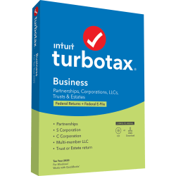 TurboTax Desktop Business Federal E-file 2020, for PC/Mac