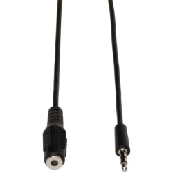 Tripp Lite By Eaton 3.5 mm Stereo Audio Extension Cable For Speakers & Headphones, 10’., Black, P311-010
