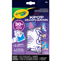 Crayola K-POP Demon Hunters Fuzzy Stickers