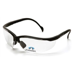 Pyramax Safety Reading Glasses, One Size, Black/Clear