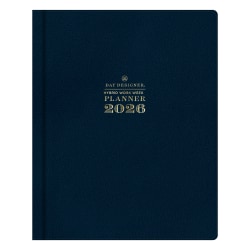 2026 Blue Sky Day Designer Weekly/Monthly Planner, 8" x 10", Navy, January To December, 155618