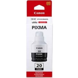 Canon GI-20 Pigment Black Ink Bottle - Inkjet - Pigment Black - 1 Pack