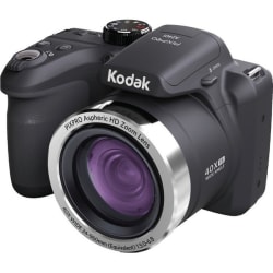 Kodak PIXPRO AZ401 16.2 Megapixel Compact Camera - Black - CCD Sensor - Autofocus - 3"LCD - 40x Optical Zoom - 4x Digital Zoom - Optical (IS) - 4608 x 3456 Image - 1280 x 720 Video - HD Movie Mode