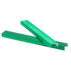 JAM Paper® Standard Staples, 1/2" Full Strip, Green, Box Of 5,000 Staples