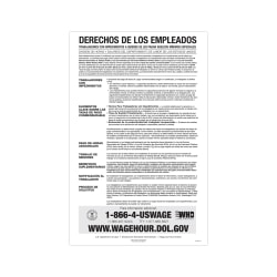 ComplyRight™ Federal Contractor Posters, Notice To Workers With Disabilities, Spanish, 11" x 17"