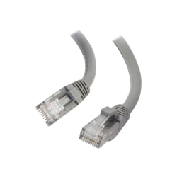 C2G 15ft Cat6 Snagless Unshielded (UTP) Ethernet Network Patch Cable - Gray - Patch cable - RJ-45 (M) to RJ-45 (M) - 15 ft - UTP - CAT 6 - molded, snagless, stranded - gray