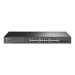 TP-Link JetStream TL-SG3428 - Switch - managed - 24 x 10/100/1000 + 4 x Gigabit SFP - rack-mountable