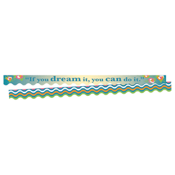 Barker Creek Scalloped-Edge Border Strips, 2 1/4" x 36", You Can Do It, Pre-K To College, Pack Of 26