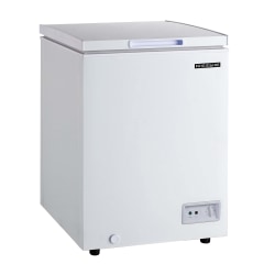 Frigidaire Garage-Ready Chest Deep Freezer with Easy-Defrost Drain, 3.5 cu ft, White