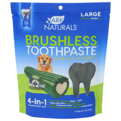 Ark Naturals Brushless Toothpaste Chews, Large, 18 Oz, Total Qty 1