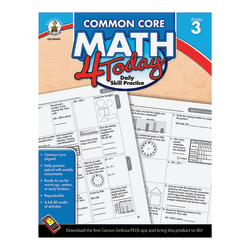 Carson-Dellosa Common Core Math 4 Today, Grade 3