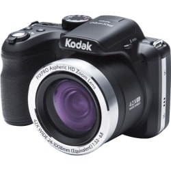 Kodak PIXPRO AZ421 16.2 Megapixel Compact Camera - Black - 1/2.3" CCD Sensor - 3"LCD - 42x Optical Zoom - 4x Digital Zoom - Optical (IS) - 4608 x 3456 Image - 1280 x 720 Video - HD Movie Mode