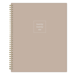 2026 Blue Sky Weekly/Monthly Planner, 8-1/2" x 11", Oat, January To December, 155685